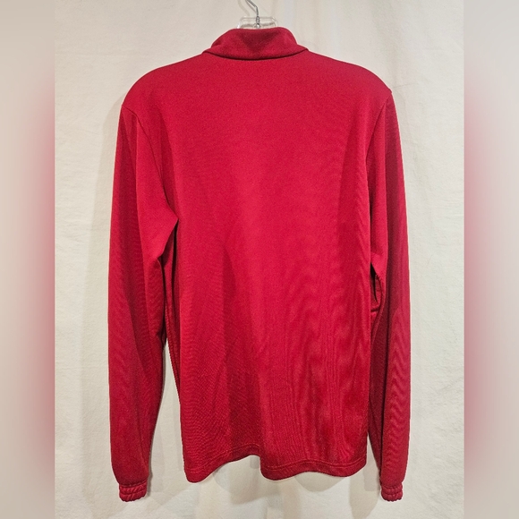 Adidas Red/Orange Quarter-Zip Pullover - Picture 4 of 4